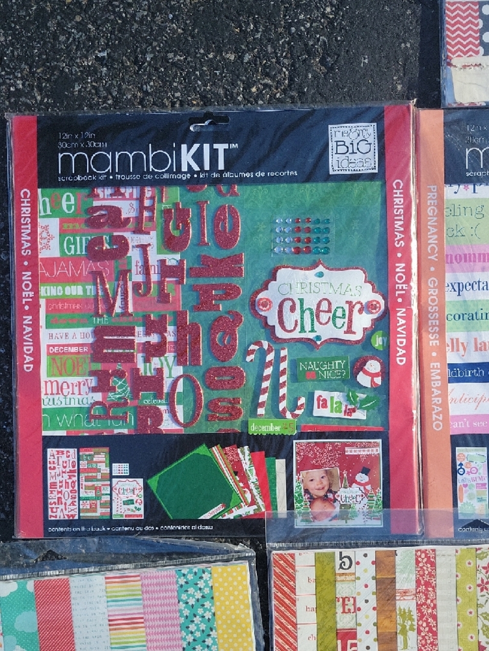 Assorted Patterned Scrapbook Paper Packs - Bright Multi-Color Sets - Picture 10 of 16
